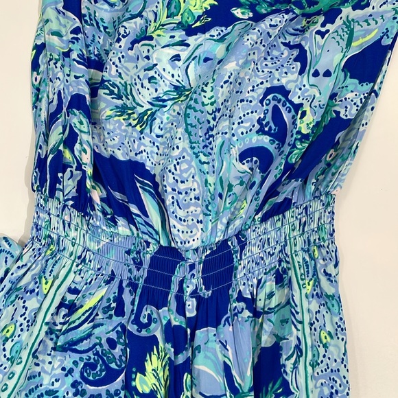NWT Lilly Pulitzer Pim Jumpsuit Sea Sirens Size XS EUC - Picture 10 of 14